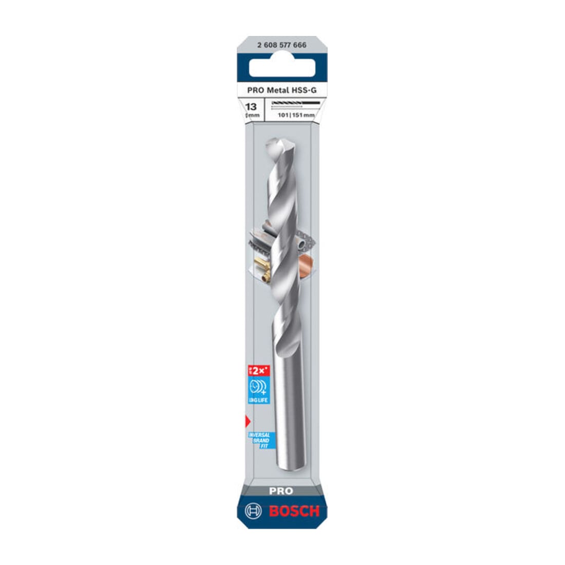 Bosch PRO Metaal HSS-G spiraalboor, 13 x 101 x 151 mm