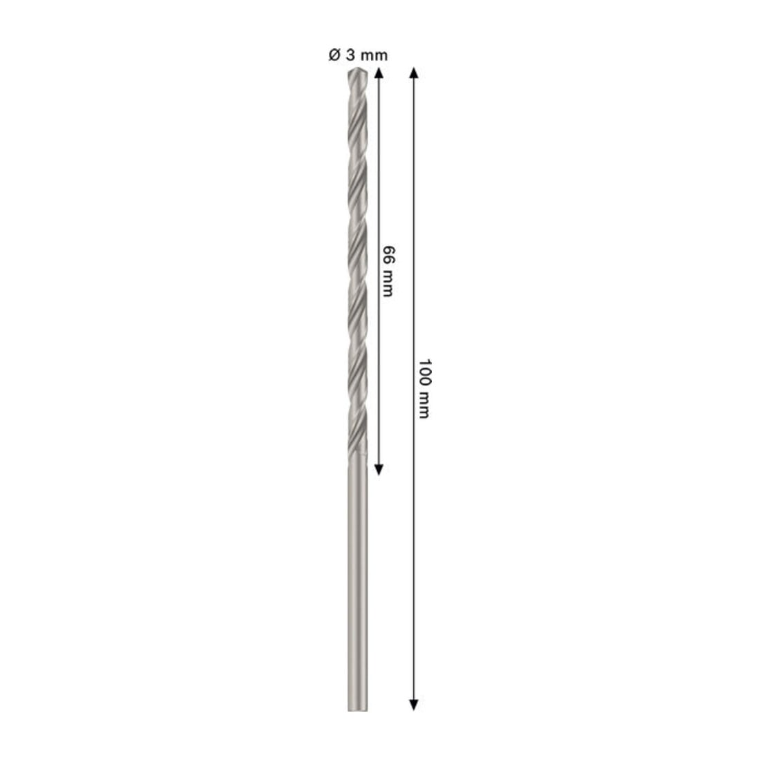 Bosch PRO Metaal HSS-G spiraalboor, 3 x 66 x 100 mm