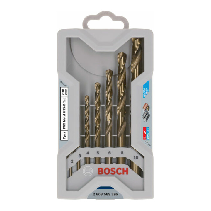 Bosch PRO Metaal HSS-G Spiraalboren Set, 7-dlg.