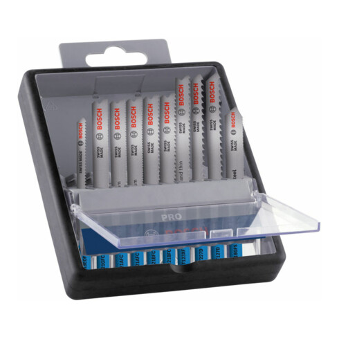 Bosch PRO Metal and Alu Stichsägeblatt Set, 92 mm, 10-tlg.