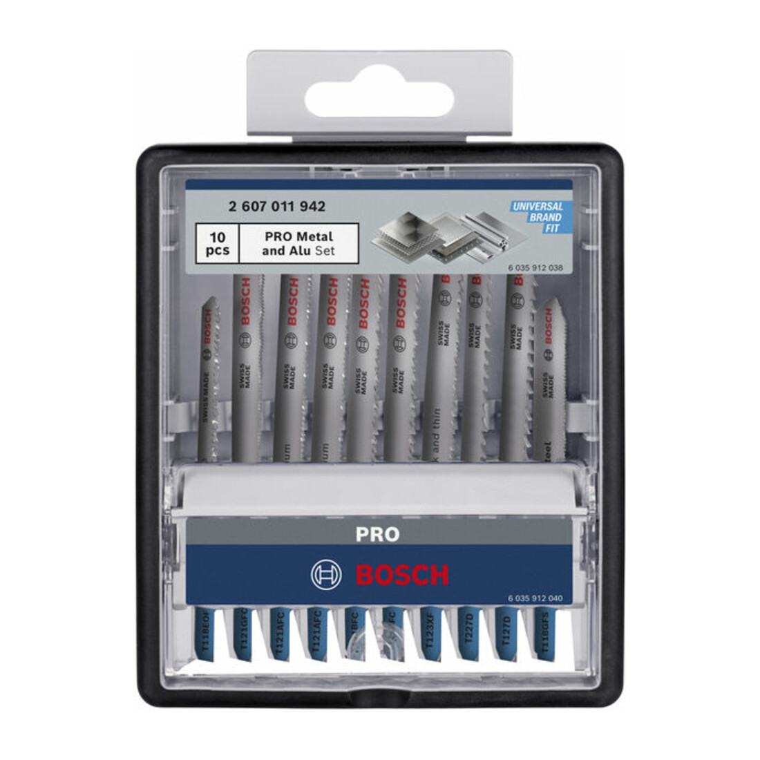 Bosch PRO Metal and Alu Stichsägeblatt Set, 92 mm, 10-tlg.