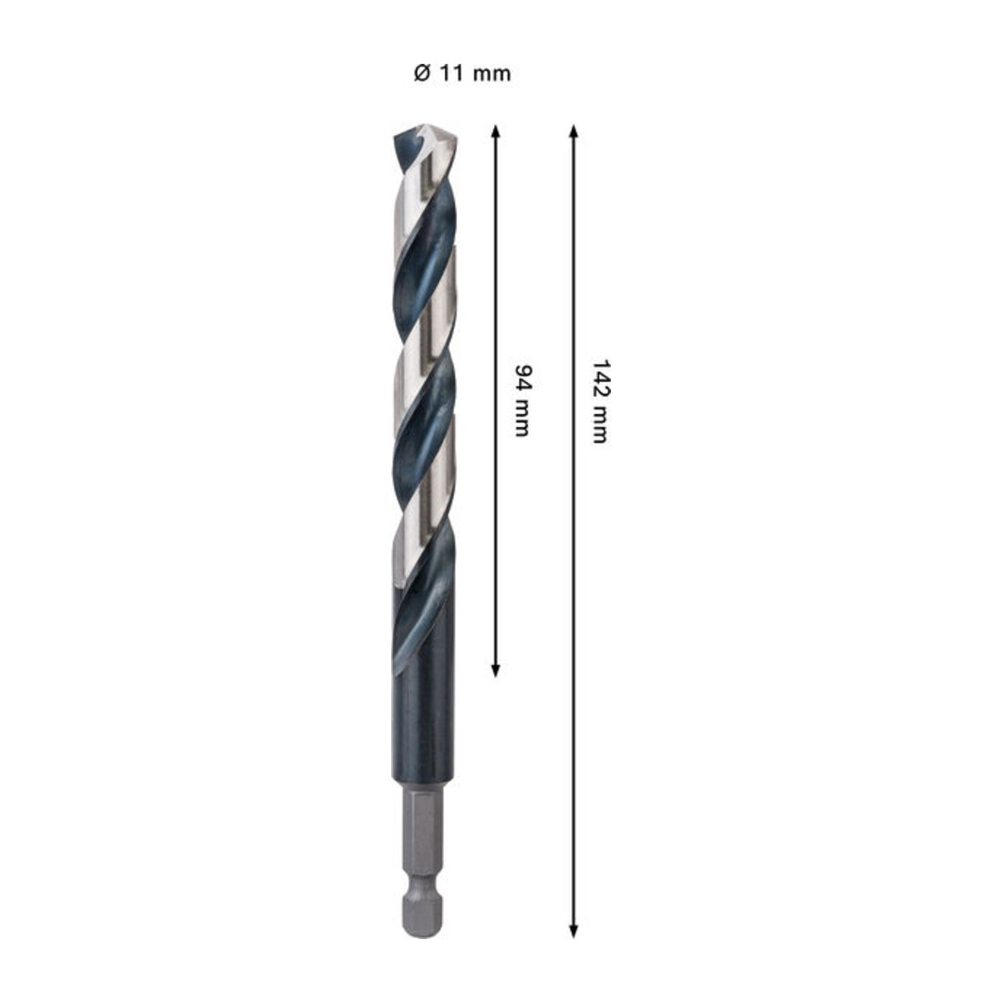 Bosch PRO Metal HSS-G Impact Spiralbohrer, 11 x 94 x 142 mm