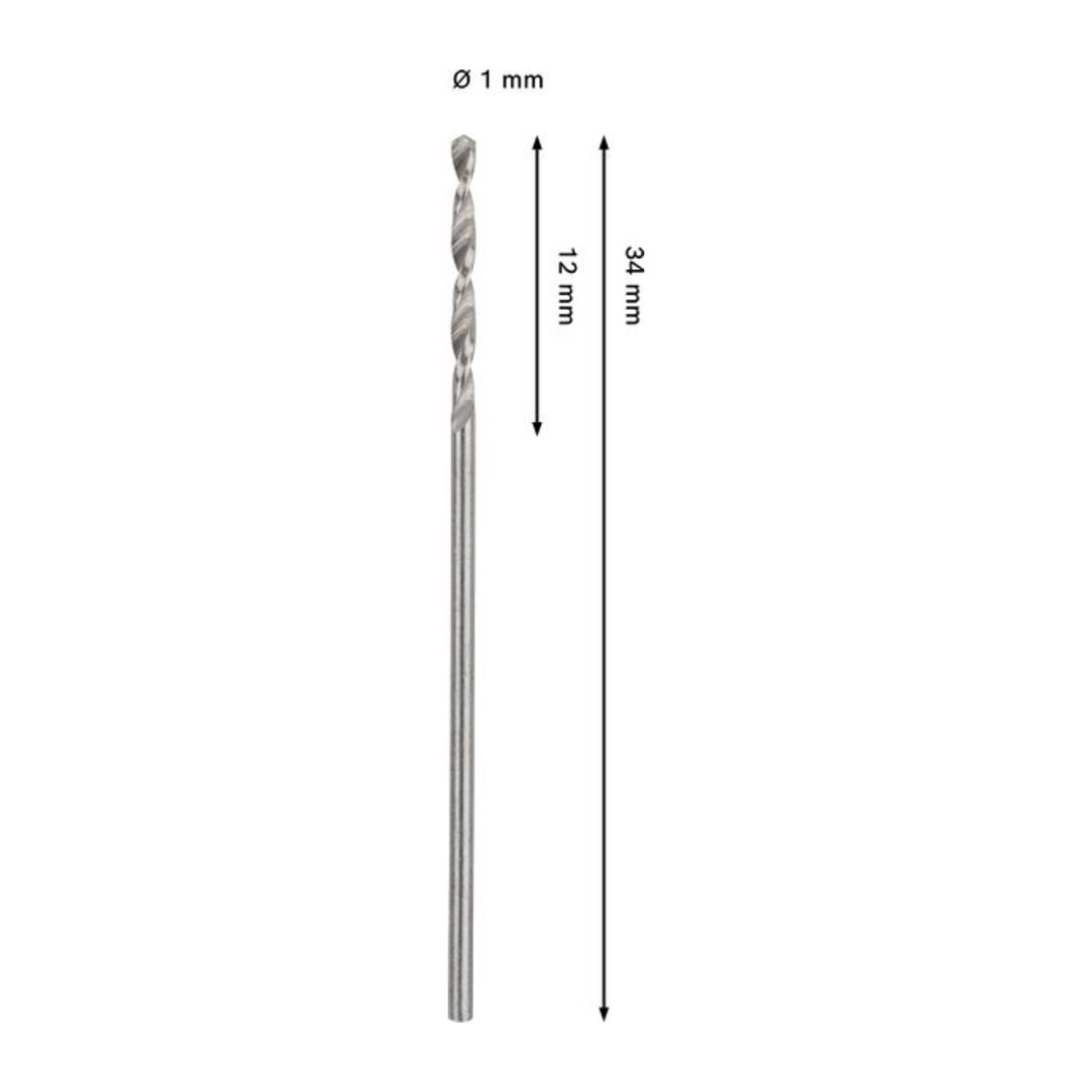 Bosch PRO Metal HSS-G Spiralbohrer, 1 x 12 x 34 mm