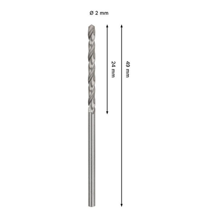 Bosch PRO Metal HSS-G Spiralbohrer, 2 x 24 x 49 mm