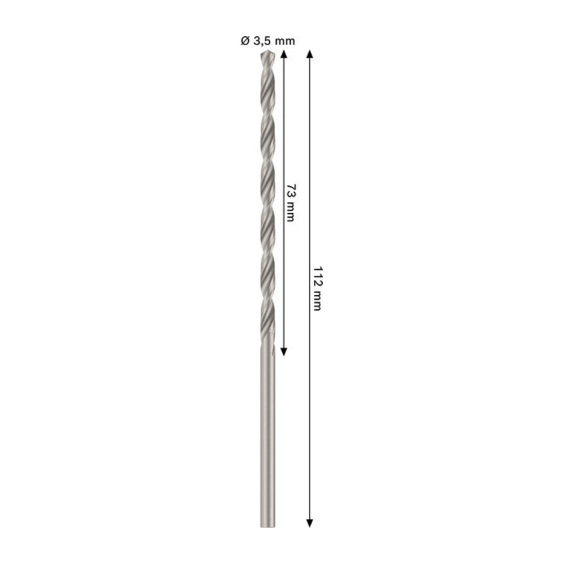 Bosch PRO Metal HSS-G Spiralbohrer, 3,5 x 73 x 112 mm