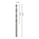 Bosch PRO Metal HSS-G Spiralbohrer, 4 x 43 x 75 mm