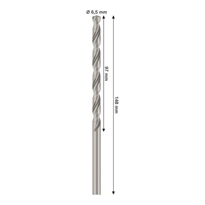 Bosch PRO Metal HSS-G Spiralbohrer, 6,5 x 97 x 148 mm