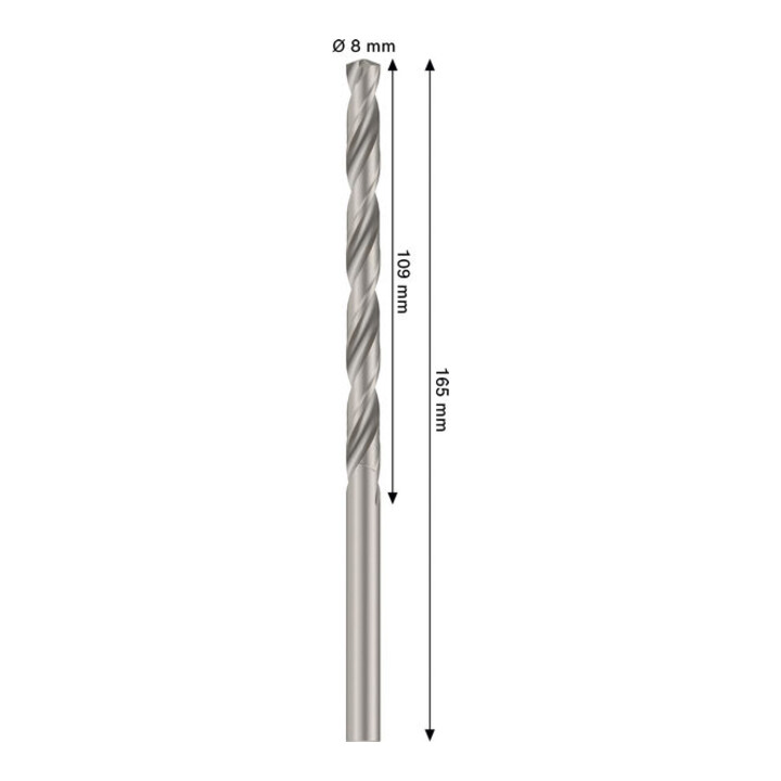 Bosch PRO Metal HSS-G Spiralbohrer, 8 x 109 x 165 mm