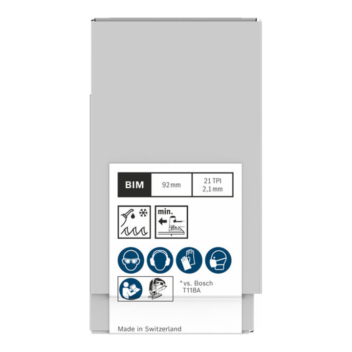 Bosch PRO Metal medium T121AFC Stichsägeblatt, 92 mm, 100-tlg.