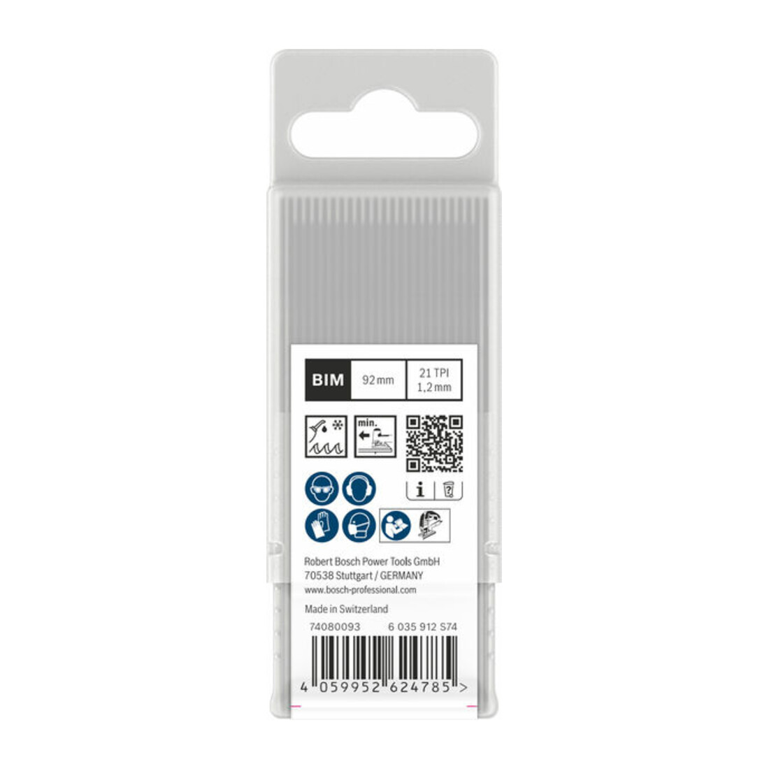 Bosch PRO Metal medium T121AFC Stichsägeblatt, 92 mm, 25-tlg.