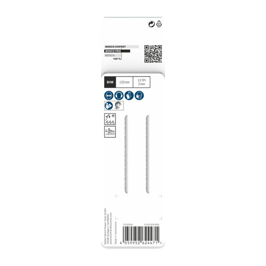 Bosch PRO Metal Pipes and Profiles T321BF Stichsägeblatt, 132 mm, 2-tlg.