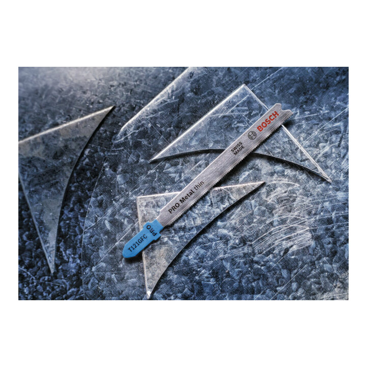 Bosch PRO Metal thin T121GFC Stichsägeblatt, 92 mm, 5-tlg.