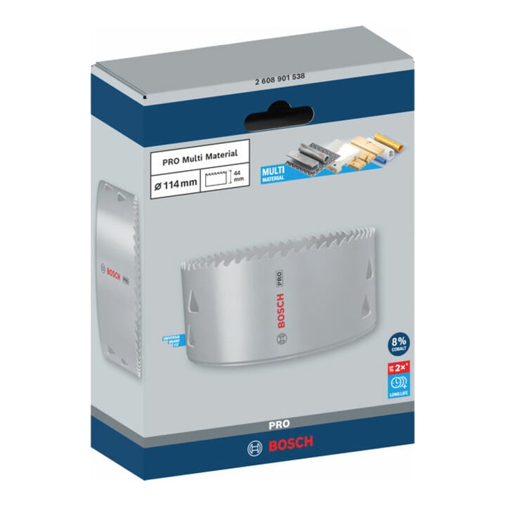Bosch PRO Multi Material Lochsäge, 114 mm, mit Gewinde