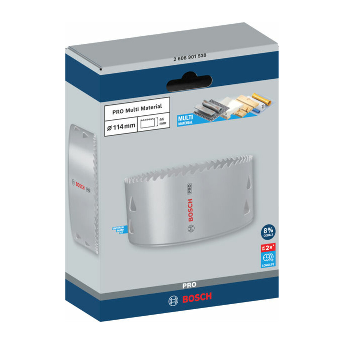 Bosch PRO Multi Material Lochsäge, 114 mm, mit Gewinde