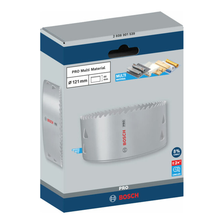 Bosch PRO Multi Material Lochsäge, 121 mm, mit Gewinde
