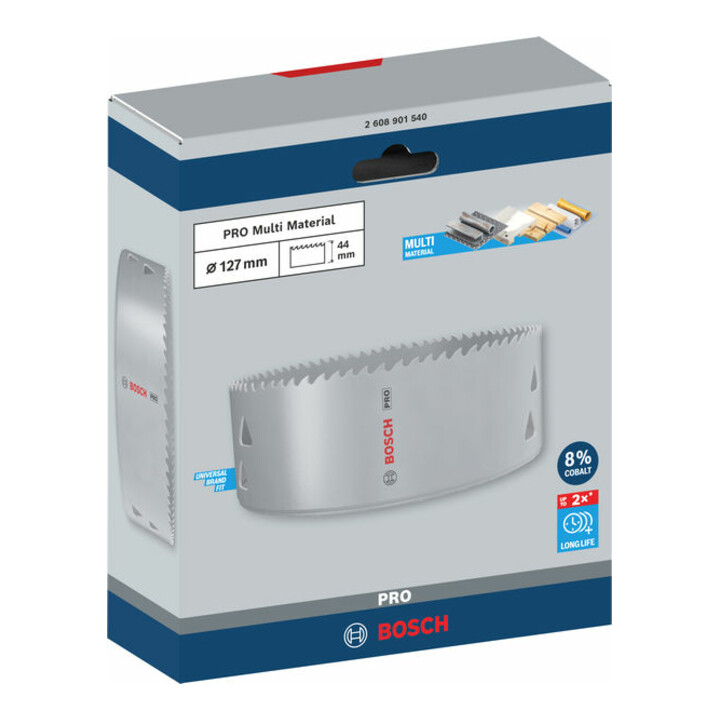 Bosch PRO Multi Material Lochsäge, 127 mm, mit Gewinde