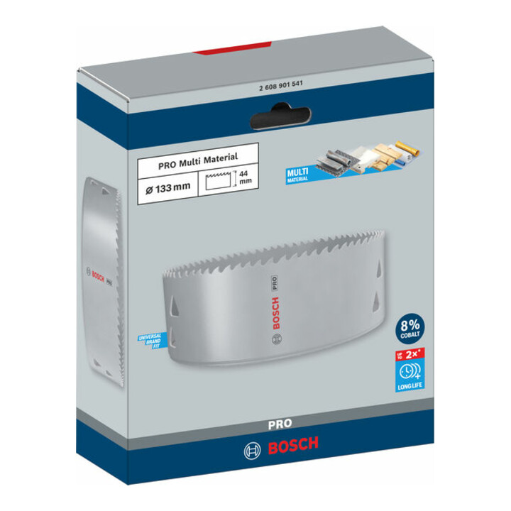 Bosch PRO Multi Material Lochsäge, 133 mm, mit Gewinde
