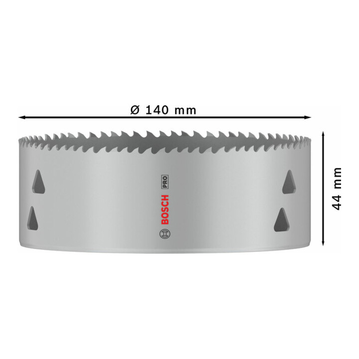Bosch PRO Multi Material Lochsäge, 140 mm, mit Gewinde