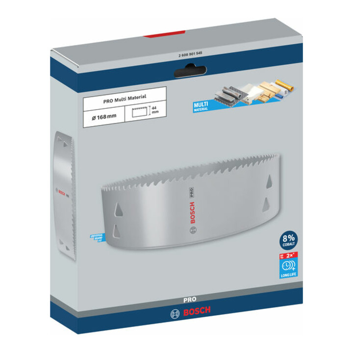 Bosch PRO Multi Material Lochsäge, 168 mm, mit Gewinde