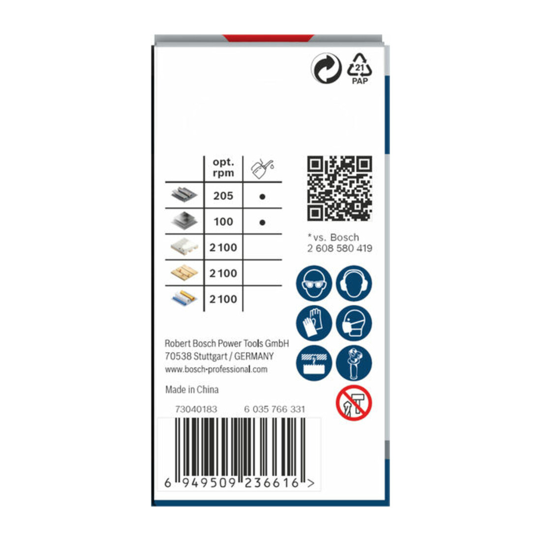 Bosch PRO Multi Material Lochsäge, 43 mm, mit Gewinde