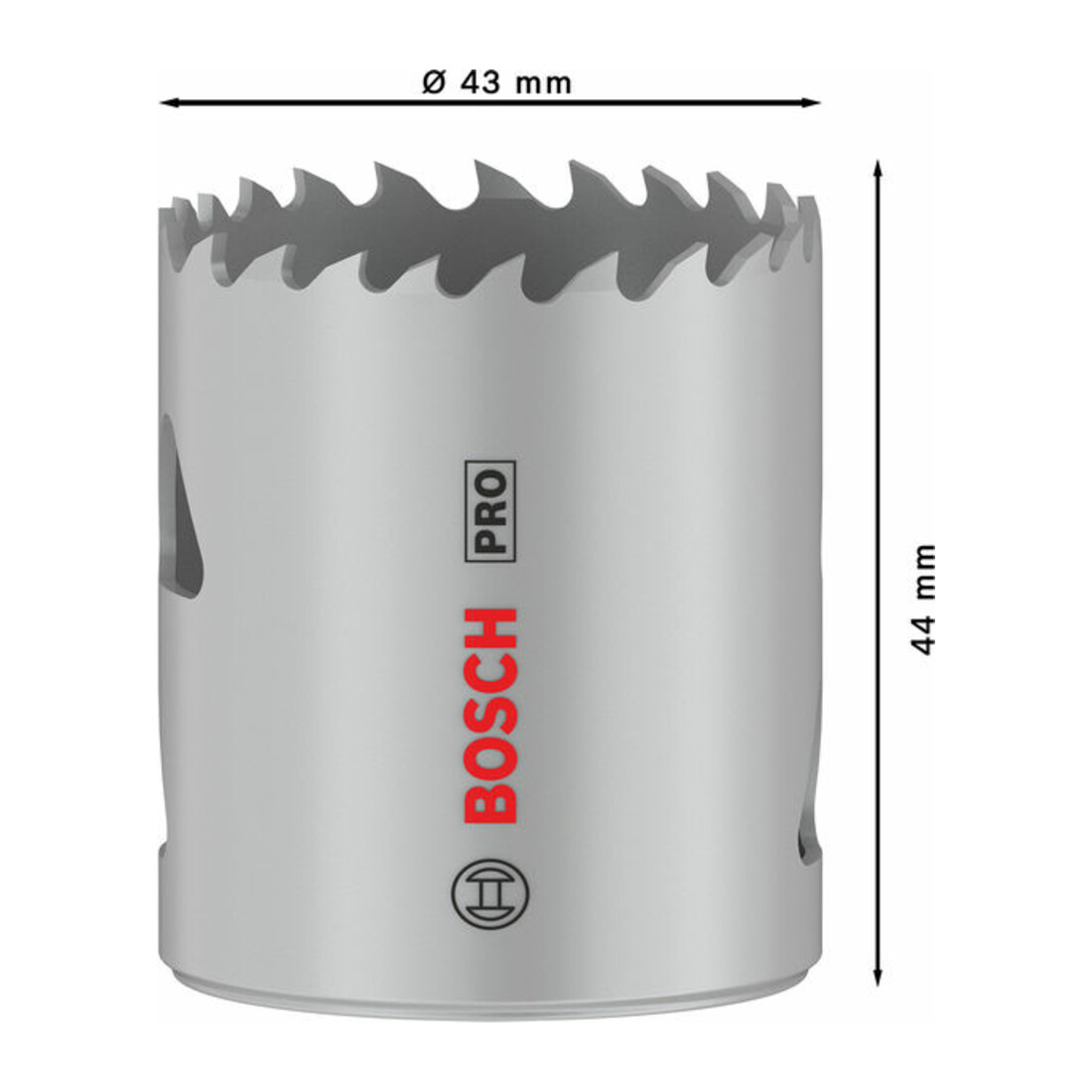 Bosch PRO Multi Material Lochsäge, 43 mm, mit Gewinde