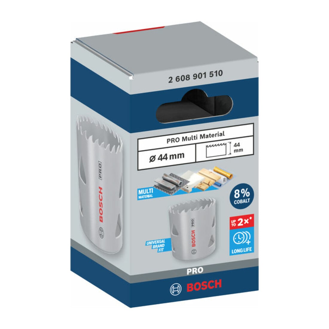 Bosch PRO Multi Material Lochsäge, 44 mm, mit Gewinde