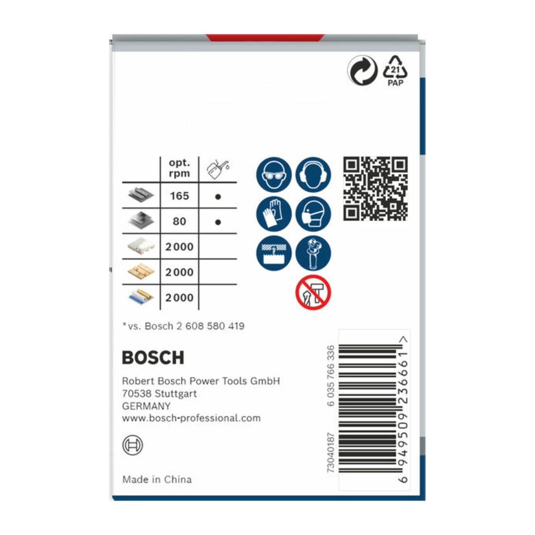 Bosch PRO Multi Material Lochsäge, 52 mm, mit Gewinde