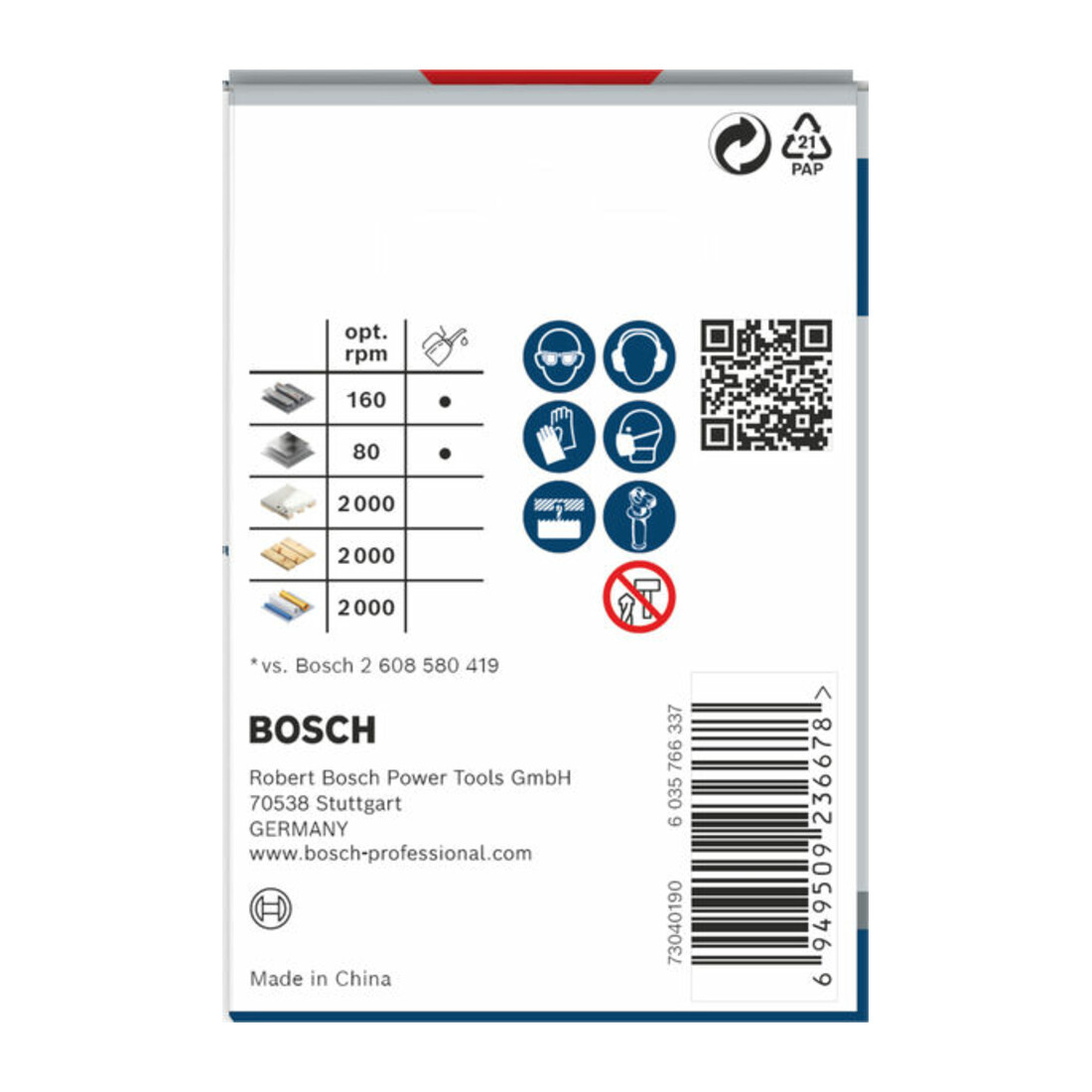 Bosch PRO Multi Material Lochsäge, 54 mm, mit Gewinde