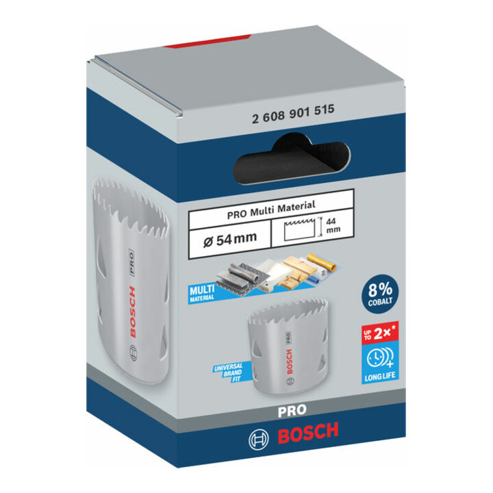 Bosch PRO Multi Material Lochsäge, 54 mm, mit Gewinde