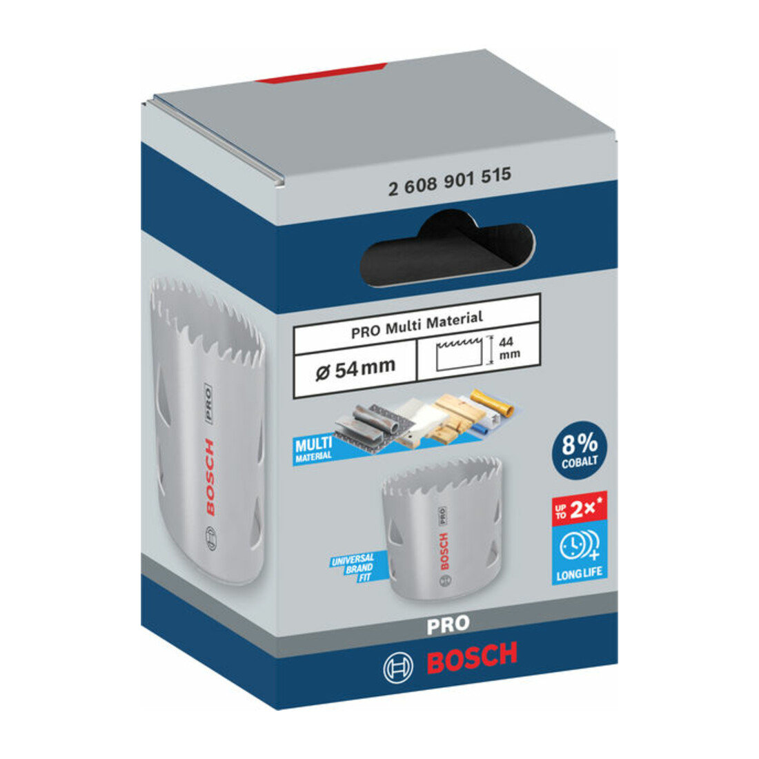 Bosch PRO Multi Material Lochsäge, 54 mm, mit Gewinde