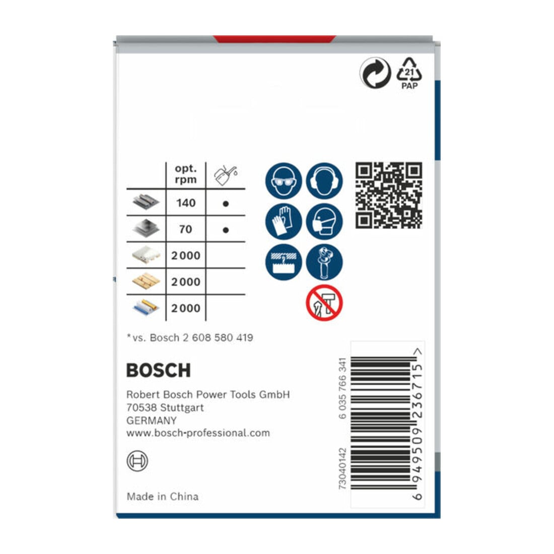 Bosch PRO Multi Material Lochsäge, 60 mm, mit Gewinde