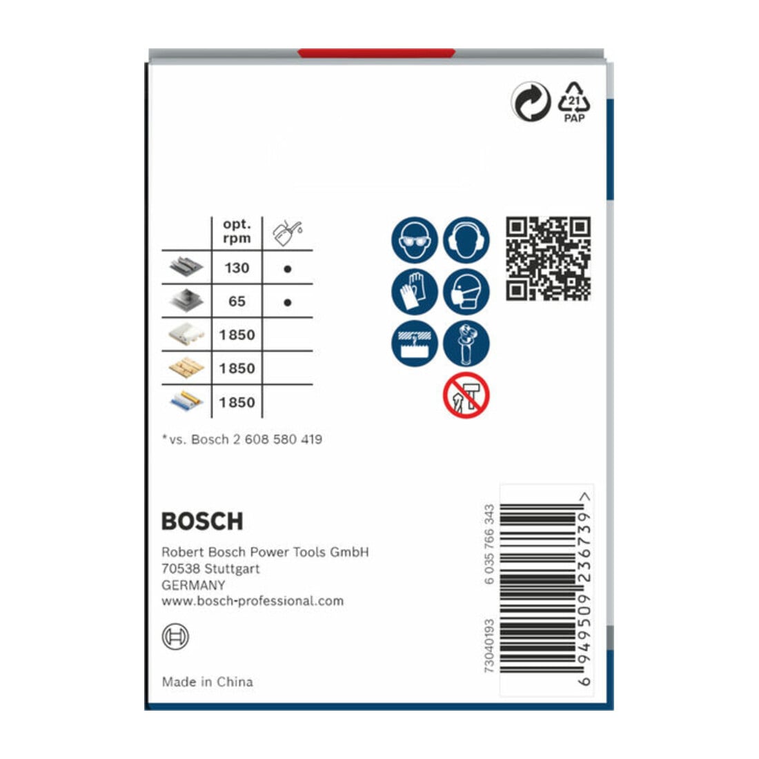 Bosch PRO Multi Material Lochsäge, 65 mm, mit Gewinde