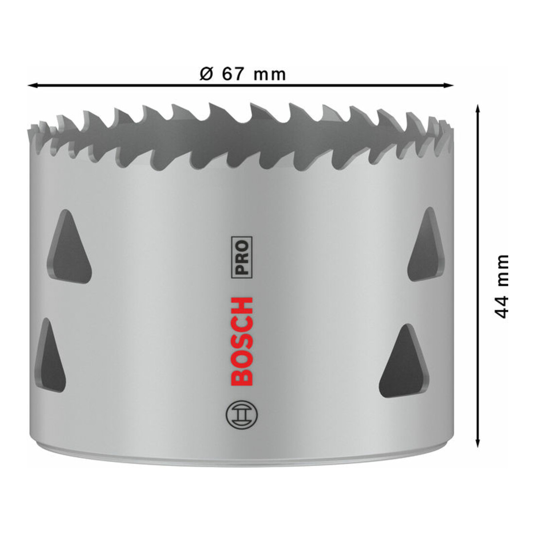 Bosch PRO Multi Material Lochsäge, 67 mm, mit Gewinde