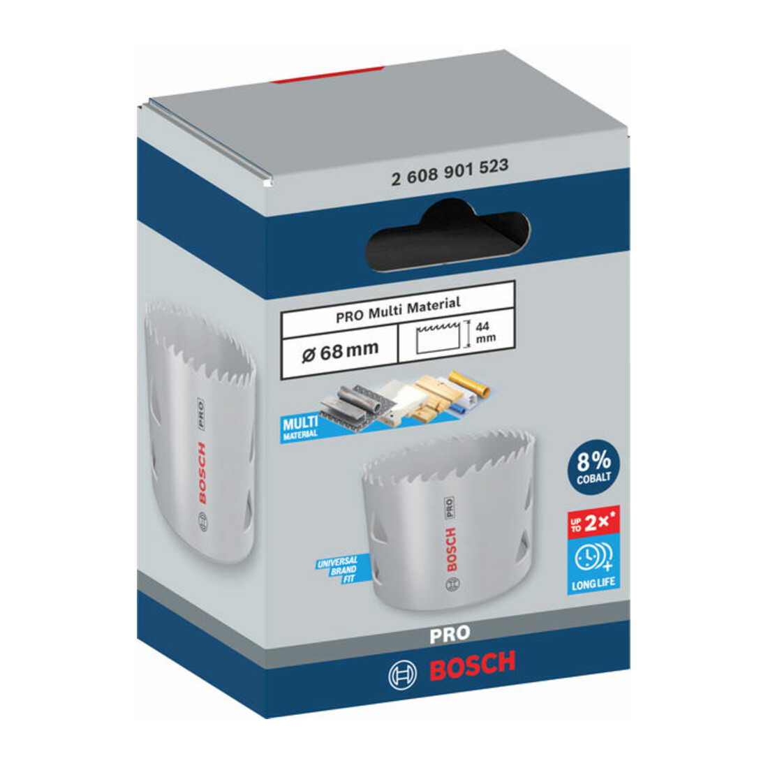 Bosch PRO Multi Material Lochsäge, 68 mm, mit Gewinde