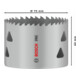 Bosch PRO Multi Material Lochsäge, 70 mm, mit Gewinde