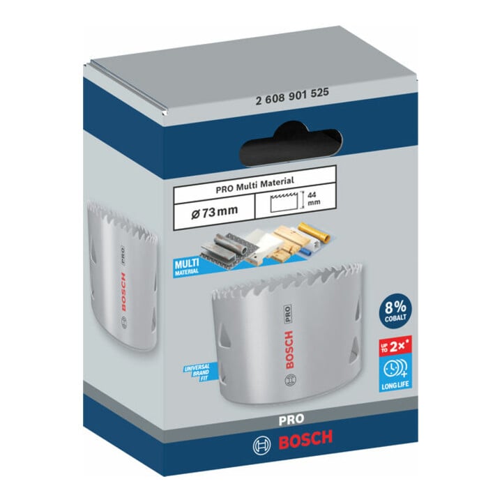 Bosch PRO Multi Material Lochsäge, 73 mm, mit Gewinde
