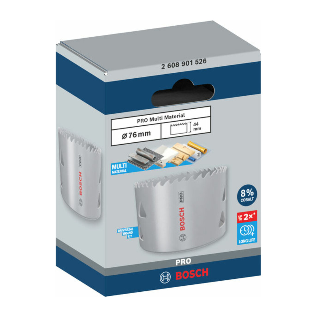 Bosch PRO Multi Material Lochsäge, 76 mm, mit Gewinde