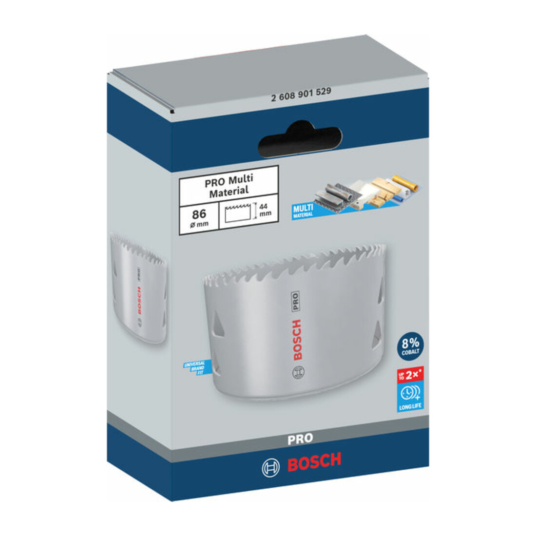 Bosch PRO Multi Material Lochsäge, 86 mm, mit Gewinde