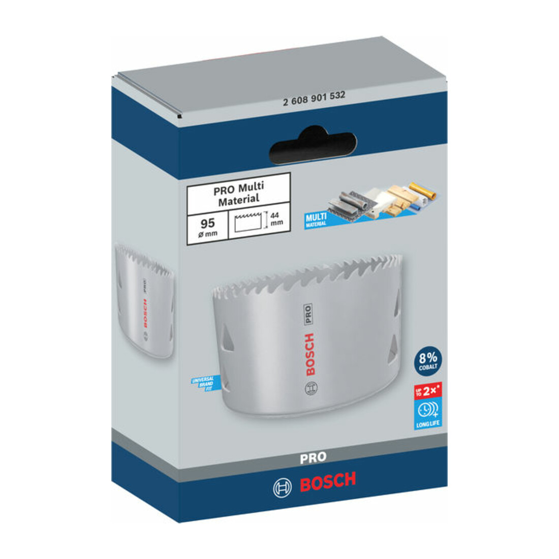 Bosch PRO Multi Material Lochsäge, 95 mm, mit Gewinde