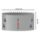 Bosch PRO Multi Material Lochsäge, 95 mm, mit Gewinde