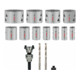 Bosch PRO Multi Material Lochsäge Q-Lock Aufsteckhalter-SeT, 15-tlg.