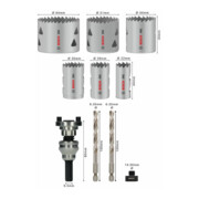 Bosch PRO Multi Material Lochsäge Q-Lock Halter-Set, 10-tlg.-5