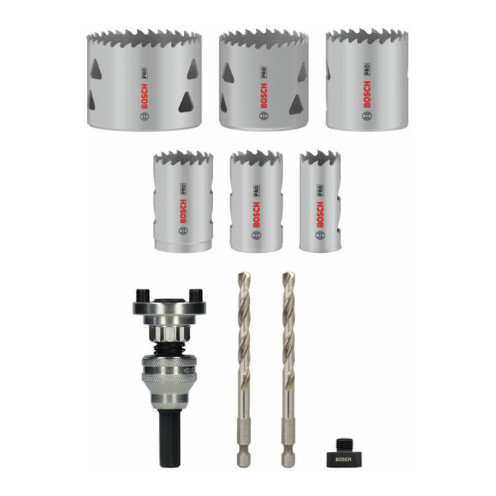 Bosch PRO Multi Material Lochsäge Q-Lock Halter-Set, 10-tlg.