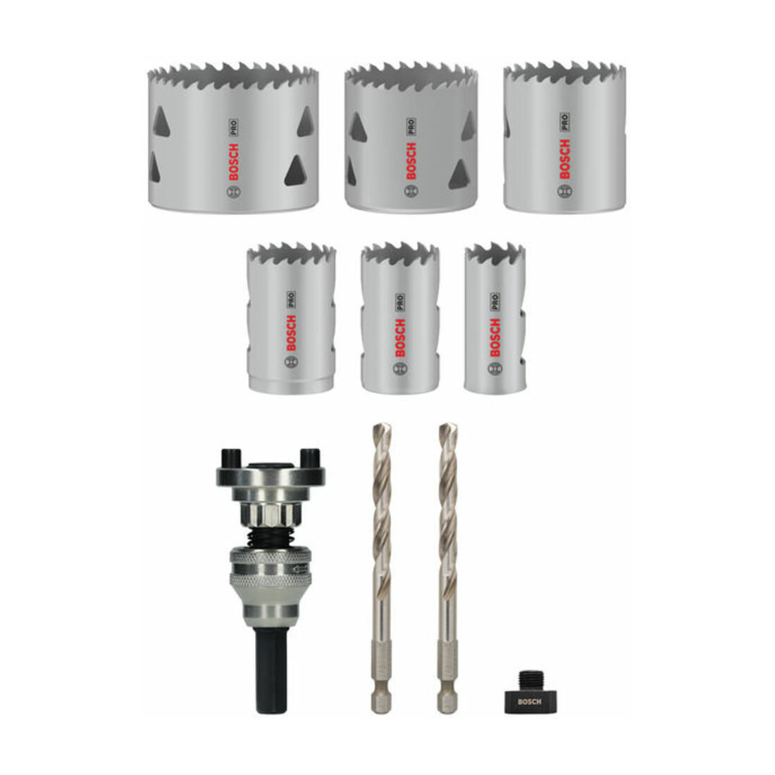 Bosch PRO Multi Material Lochsäge Q-Lock Halter-Set, 10-tlg.