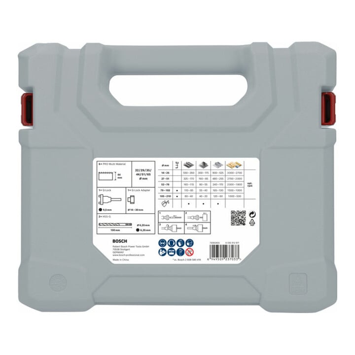 Bosch PRO Multi Material Lochsäge Q-Lock Halter-Set, 10-tlg.