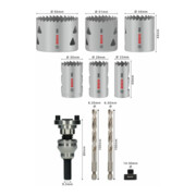 Bosch PRO Multi Material Lochsäge Q-Lock Halter-Set, 10-tlg.-5