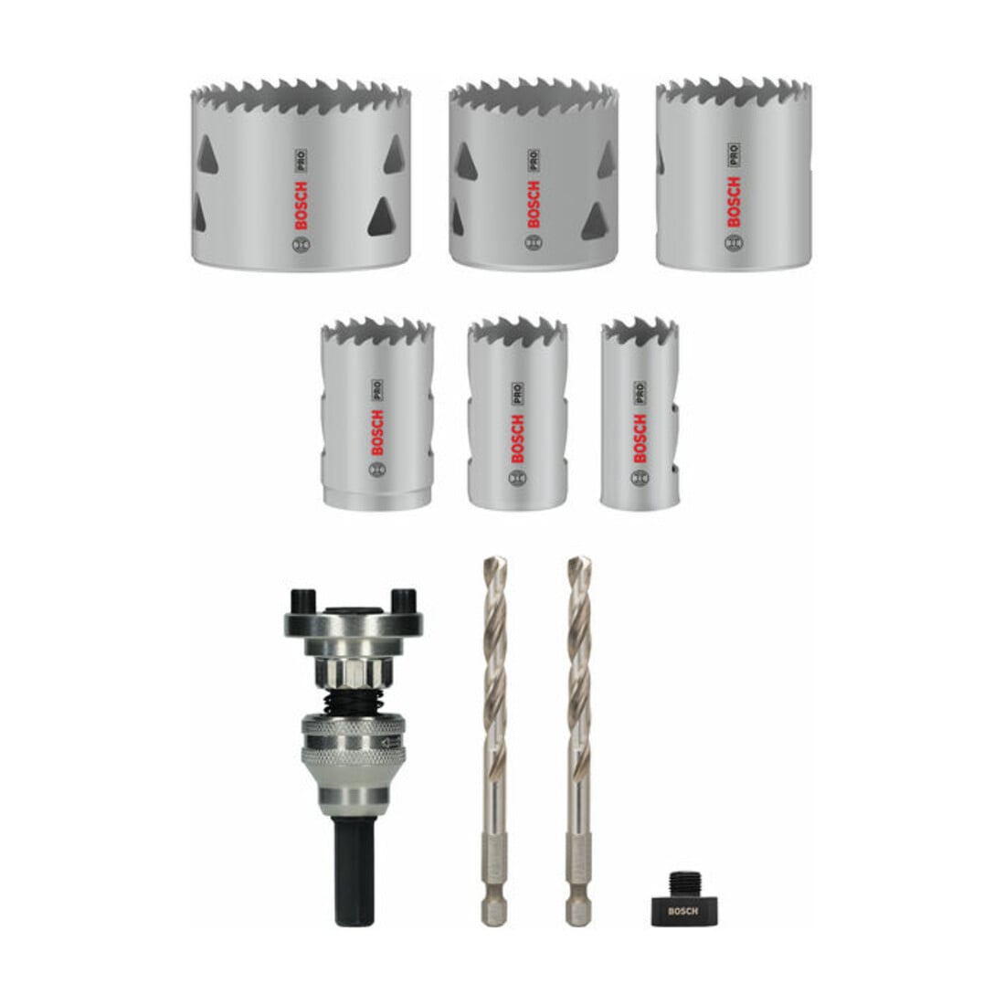 Bosch PRO Multi Material Lochsäge Q-Lock Halter-Set, 10-tlg.