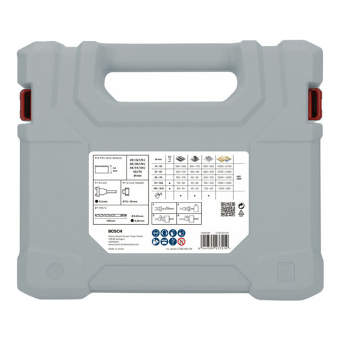 Bosch PRO Multi Material Lochsäge Q-Lock Halter-Set, 15-tlg.