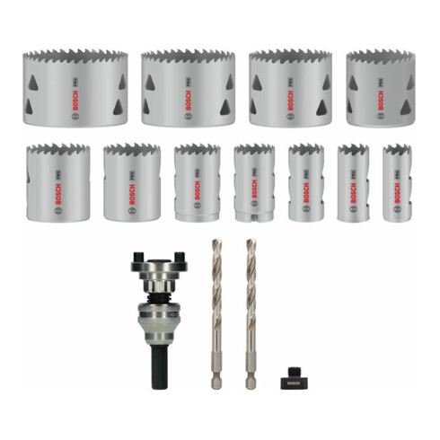 Bosch PRO Multi Material Lochsäge Q-Lock Halter-Set, 15-tlg.