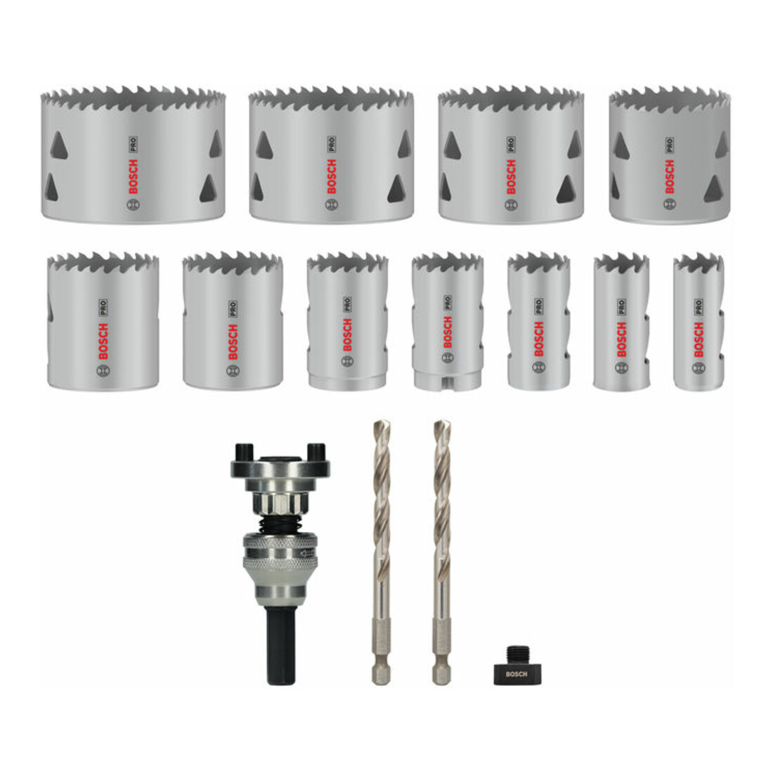 Bosch PRO Multi Material Lochsäge Q-Lock Halter-Set, 15-tlg.